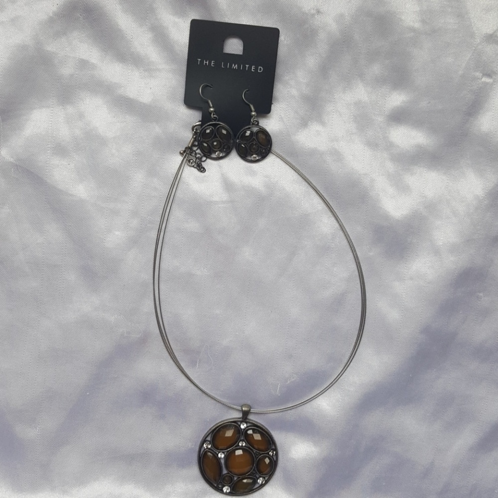 The Limited necklace and earrings set